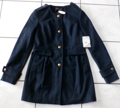 Chaqueta de Lana Victorias Secret Mujer Talla 4 Azul Marino Dorado Botones Nueva con Etiquetas Foto 1 de 4