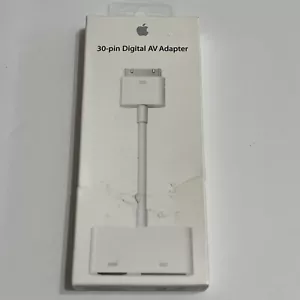 OEM Apple 30-Pin Digital AV Adapter White MD098AM/A HDMI-compatible iPhone 4/4s - Picture 1 of 4