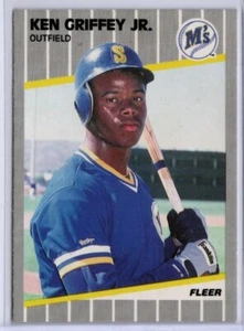 1989 Fleer Baseball # 548 Ken Griffey Jr. ROOKIE MARINERS - Picture 1 of 1