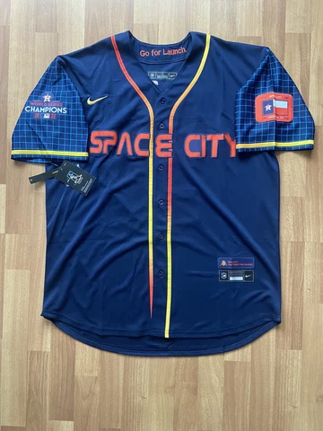 New Houston Astros City Connect Space City  Yordan Alvarez #44 Jersey XL Adult Cover