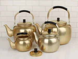 Korean Traditional Yellow Makgeolli Kettle Size 1, 2, 4, 6L Tea Boiled Water - Picture 1 of 12