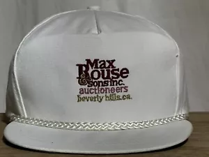 Max Rouse & Sons, Inc. Auctioneers. StrapBack Baseball Trucker Hat. California - Picture 1 of 12