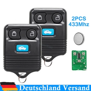2 Für Ford Transit MK6 Connet Maverick 3 Knöpfe Fernsteuerung Schlüssel 433MHZ - Bild 1 von 5