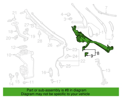 Mercedes Benz C 63 AMG C 63 AMG S C 300 2019-2023 Motor & Linkage OE 2138205804 - Image 1 of 3