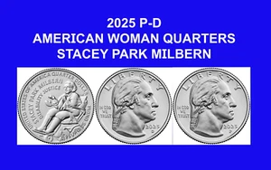 2025 P-D Stacey Park Milbern American Women Quarter 3-Coins 2025019 - Picture 1 of 4