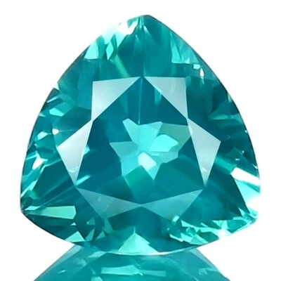 Apatita Natural 1.41ct Wow Fantástico Color Paraiba Brillante 5A + Azul Neón Verde Foto 1 de 4