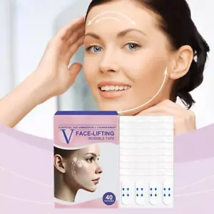 V-Face Lifting unsichtbares Klebeband, V-Facelift Tape mit Bändern, Hals Ta T7N7 - Bild 1 von 18