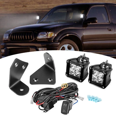 For 1996-2002 Toyota 4Runner 40W Hood Ditch 3" LED Cube Pods & Mounts & Wiring - Image 1 of 4