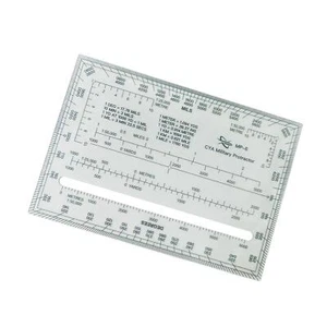 1:25.000 1:50.000 Winkelmesser Lineal Meilen/Meter/Meter Präzision Kartenlesen - Bild 1 von 10