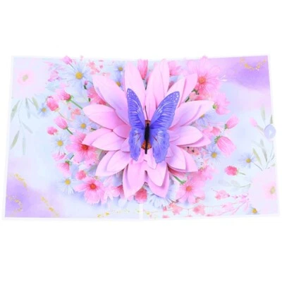 3D Butterfly Popup Card for Anniversary Mothers Day All Occasion Greeting Cards — 第 1/4 张图片