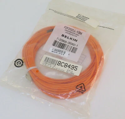 Belkin 10M 10G LC/SC MM Duplex Fiber Cable - Image 1 of 2