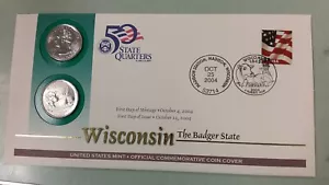 Copertina primo giorno due quarti di stato del Wisconsin 2004 (502) - Foto 1 di 2