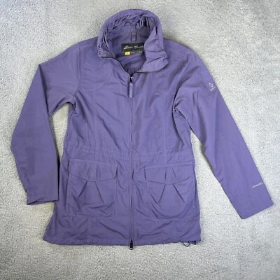 Chaqueta Eddie Bauer Travex Mujer Pequeña Púrpura Nylon Granero Tareas Utilitario Abrigo Foto 1 de 4