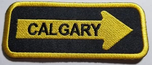 CALGARY Oneway Embroidered Patch Iron on aprox 1.25x4" - Picture 1 of 2