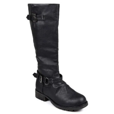 Botas de montar altas Journee Collection Hope para mujer US 6,5 negras hasta la rodilla Foto 1 de 4