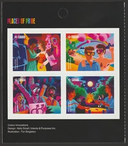 Canada New 2025, Places of Pride, Booklet Pane of 4, front, MNH - Picture 1 of 2