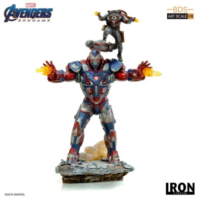 Iron Studios Avengers: Endgame Iron Patriot & Rocket BDS Arte 1/10 Estatua Foto 1 de 4