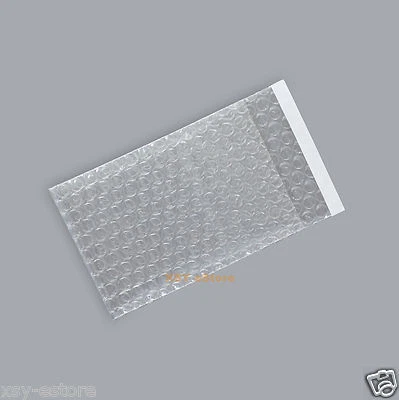15 PCS Small Size 2.5 x 3 Inch_65 x 80+20mm Clear Self Seal Bubble Packing Bags - Image 1 of 4