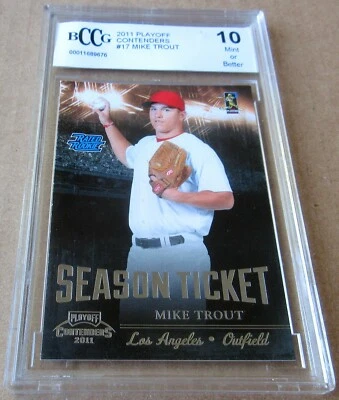 MIKE TROUT 2011 Playoff #1 Draft Pick Rated Rookie Card RC BGS BCCG 10 🔥🔥🔥 - Imagem 1 de 2