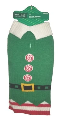 Suéter The Elf Dog Buddy Cabeza de Algodón Ninny Muggins Talla Pequeña Navidad Nuevo Foto 1 de 3