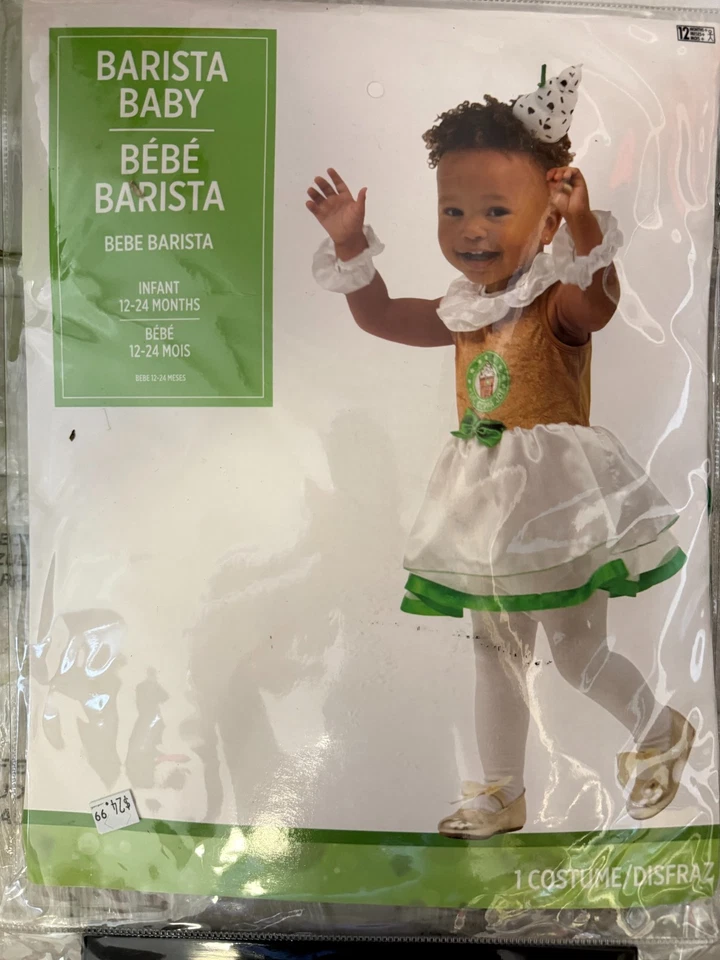 Disfraz de Barista Lil Cuppa Joe Bebé Halloween 12-24 Meses Foto 1 de 1