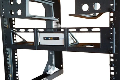 19" Server Rack Mount for Intel NUC PC (4.6" x 4.4") Triple 3x Holder 12th, 13th - Image 1 of 4