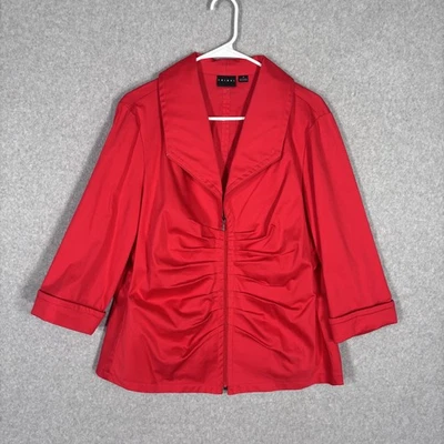 Chaqueta Blazer Tribal Talla 14 Acanalada Elástica Algodón Carrera Iglesia Informal Delgada Foto 1 de 4