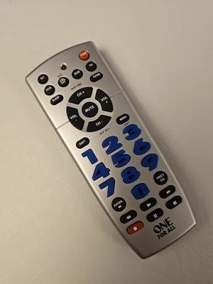 ONE FOR ALL Big Button Universal Remote Control URC – Easy Use TV/DVD/VCR/CBL A+ - Image 1 of 4
