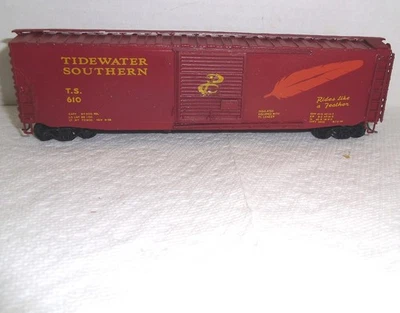 Unbranded HO Scale Tidewater Southern Railroad 50' Box Car - exc! - Image 1 of 4