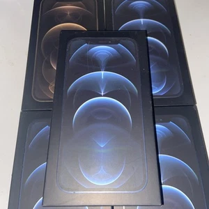 Boite vide iPhone 12 Pro Couleur Bleu,gold - Photo 1/2