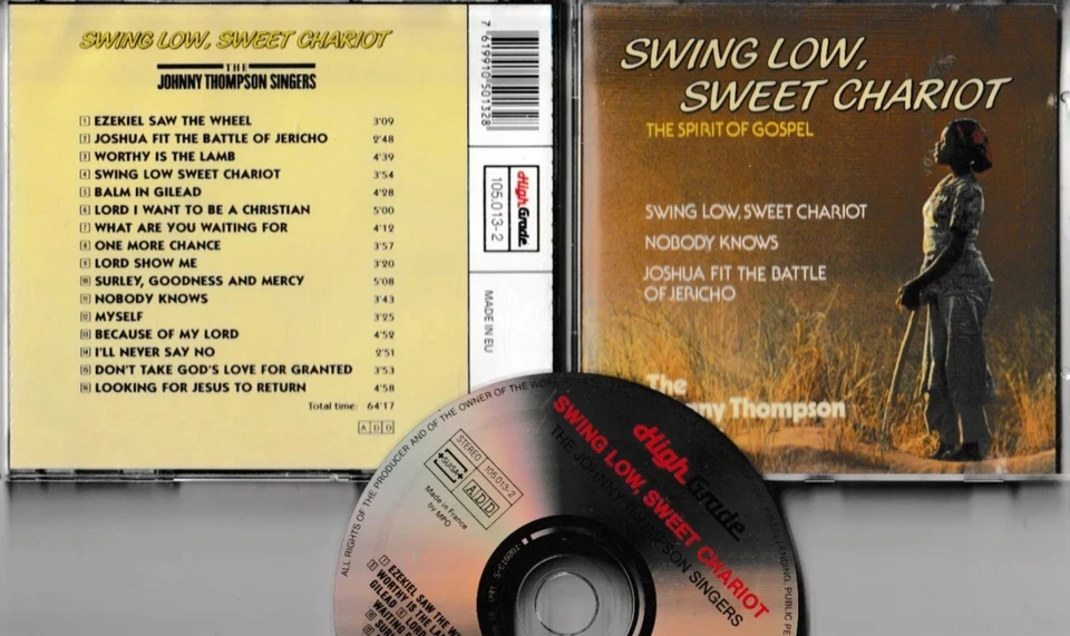 CD THE JOHNNY THOMPSON SINGERS - SWING LOW, SWEET CHARIOT - ALBUM (NEUWERTIG) - Bild 1 von 1
