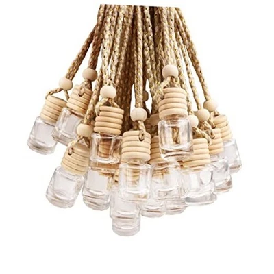 Paquete de 20 botellas de perfume colgantes para coche de 5 ml botella difusora ambientador de aire para coche  Foto 1 de 4