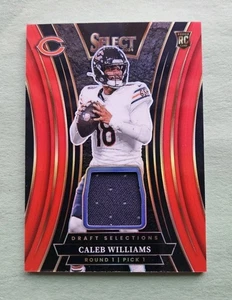 Maglia Caleb Williams RC, 2024 Select, Draft Selections Rossa Prizm DSM-CWS, Orsi - Foto 1 di 2