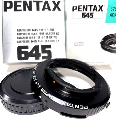 Pentax Lens Adapter 645 For 67 6x7 II Mount Lens From JAPAN [ MINT w/ Box ] - Image 1 of 4