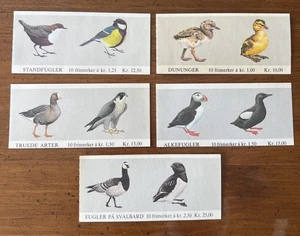 Norway Bird Stamp Booklets MNH Lot 1980 1981 1983 Puffin Duck Falcon Goose - Picture 1 of 6