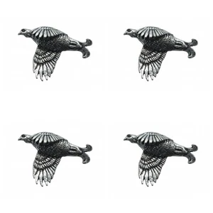 4 x Pin Enchufe Insignia Pollo de abedul - Imagen 1 de 1