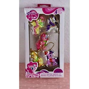 My Little Pony Christmas Ornament Set 5 Piece Kurt Adler 2013 Hasbro - Picture 1 of 6