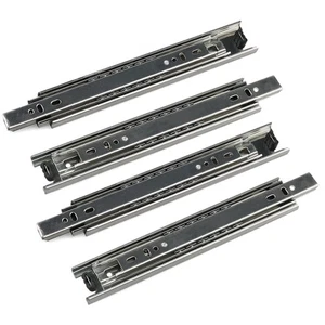 2 Pairs 9" Full Extension Bearing Telescopic Drawer Slides Slide Rails (9 inch) - Bild 1 von 5