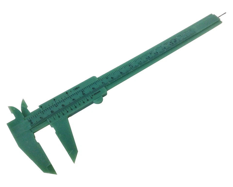 HHIP 4100-0001 Plastic Vernier Caliper Inch/Metric 0-6"/0-150 mm Range