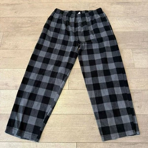 Pigiama uomo DG HILL grigio nero a quadri in pile pantalone XL - Foto 1 di 8