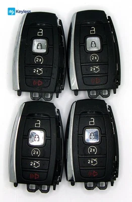 Lot x4 OEM Lincoln Keyless Entry Smart Keys M3N-A2C9407300 / M3N-A2C94078000 - Image 1 of 2