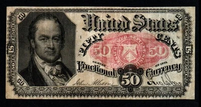 50c 5th Issue William H. Crawford VF+ Fractional Currency! - Image 1 of 2