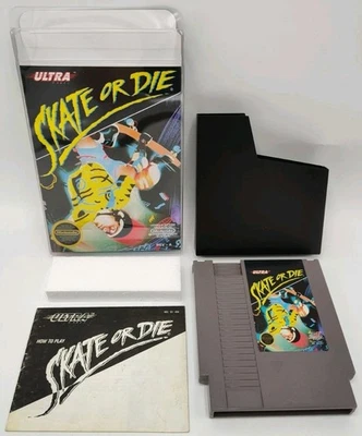 Skate or Die - (NES, 1988) *VGC w/ Manual + Case Protector* Tested! READ!!! - Image 1 of 4