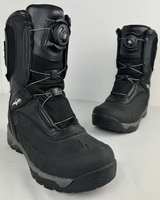 HMK Carbon Boa Boot Men’s 9 EU 42 Snowmobile Black Waterproof 1200g Insulated - Image 1 of 4