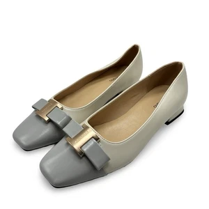 C.Paravano elegante Damenschuhe Ballerinas eckige Zehenpartie Schleife Größe 9 Slipper - Bild 1 von 11