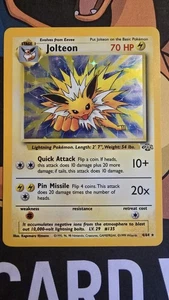Jolteon Holo Pokemon Card 4/64 Jungle - Picture 1 of 2