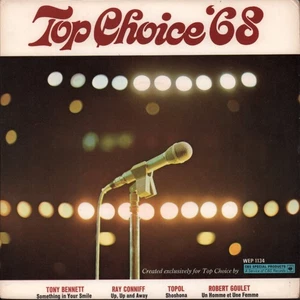 Various Artists Top Choice '68 7" vinyl UK Cbs 1968 ep with pic sleeve WEP1134 - Picture 1 of 3