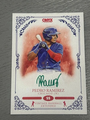 2022 Onyx Vintage Baseball Extended Pedro Ramirez #VAPR Green Ink - Image 1 of 2