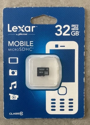 Lexar Mobile Micro SDHC Memory Card 32GB. New And Sealed - Image 1 of 2