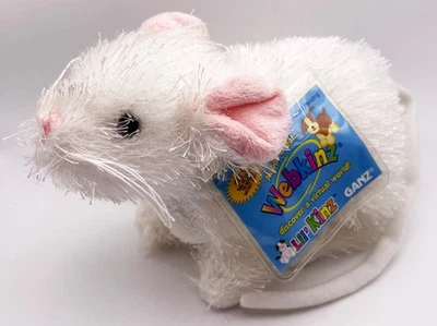 Ganz Webkinz Lil Kinz White Mouse Plush HS207 UNUSED CODE NEW - Image 1 of 4